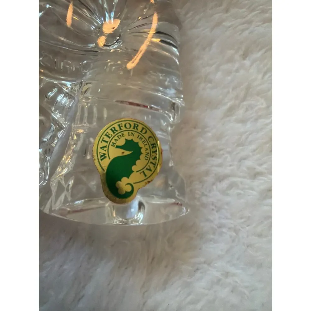 Waterford Crystal Our First Christmas Ornament 2001 Bells w/ Box Ireland MIB
